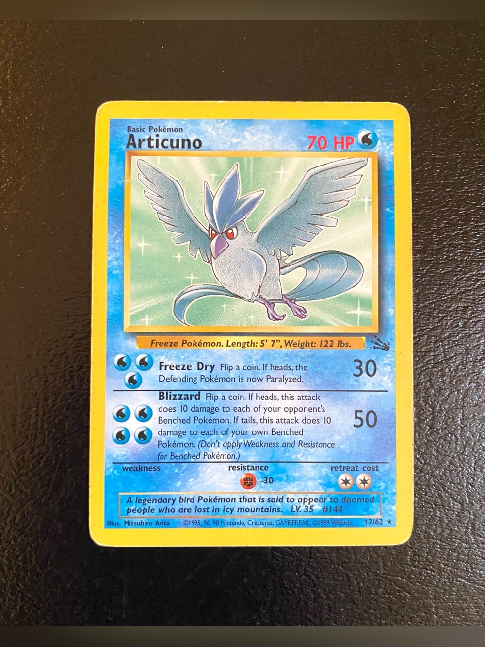 Articuno 17/62 Pokémon Card - Picture 2 of 8